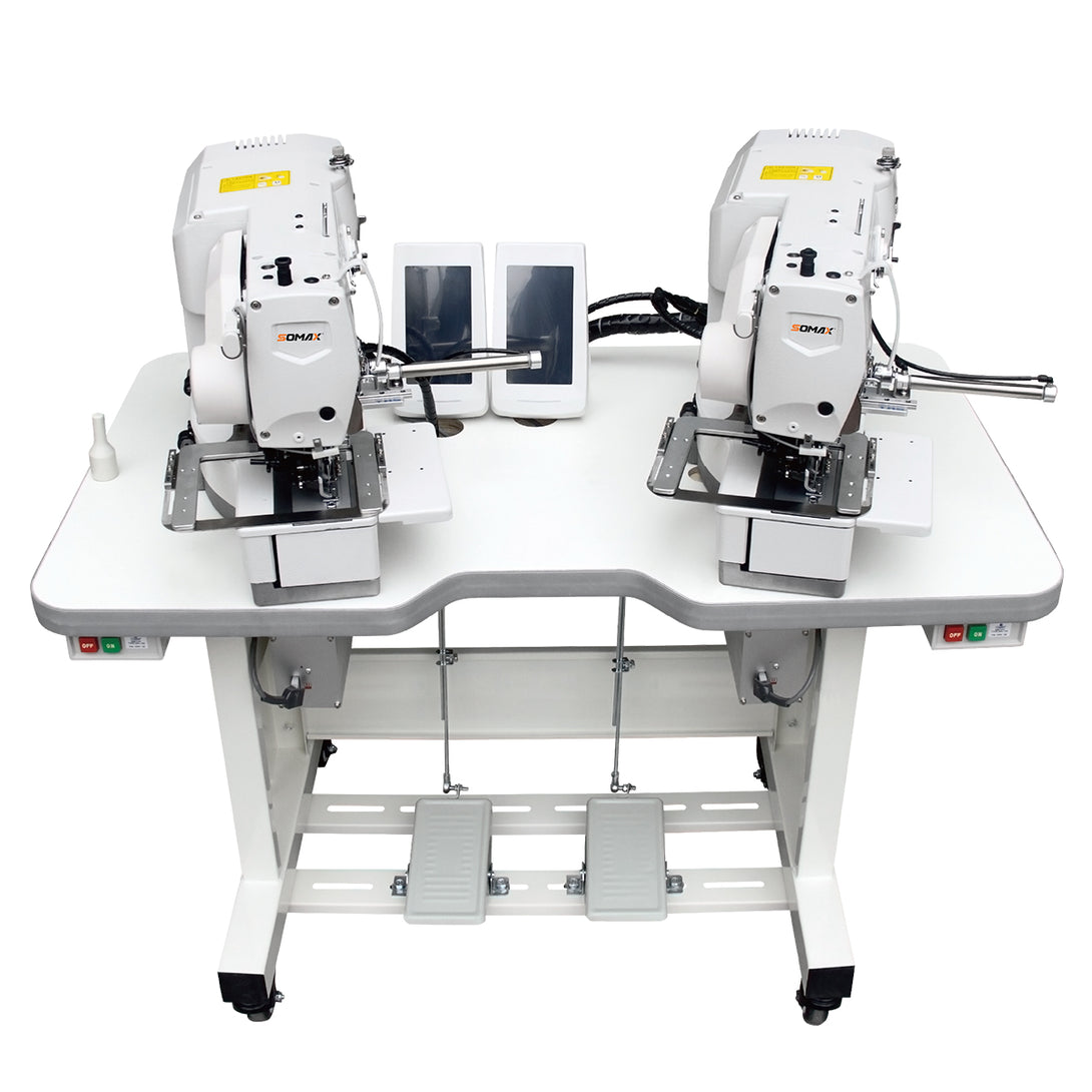 SOMAX SM-11 Twin Head Buttonholing Machine — 50% Faster Production ...
