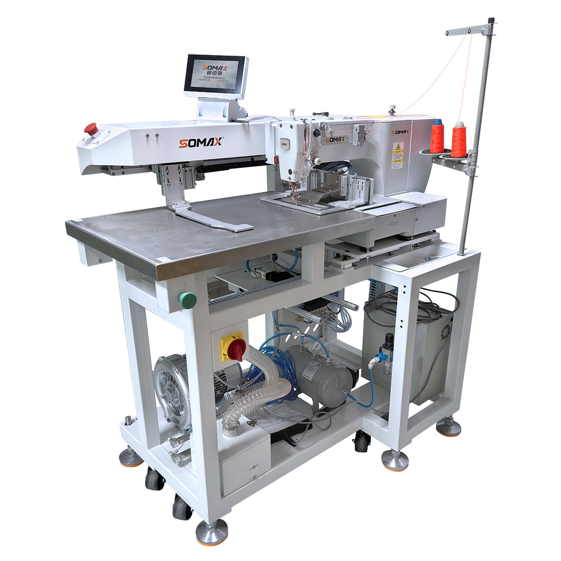 SOMAX SM-19J Auto J-Stitch Pocket Attaching Machine for Jeans | 5-Min ...
