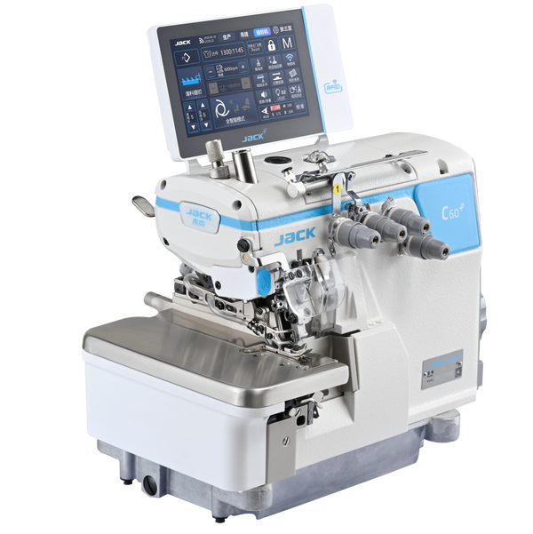 JACK C60+ Fully Automatic 4-Thread Overlock with Air Suction & Auto Foot Lift