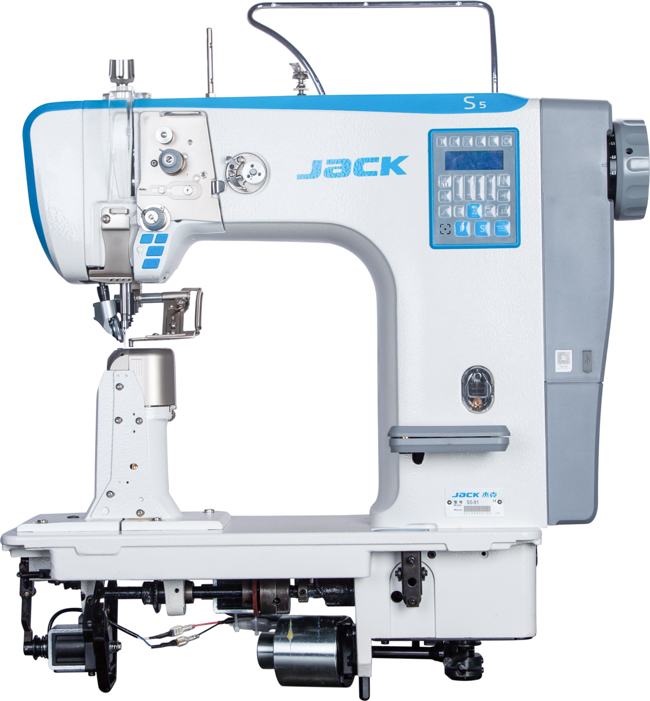 Post Machine Part JACK S5 Post Machine | 1-Needle Roller Feed for Shoes & Leather | 3000 ...