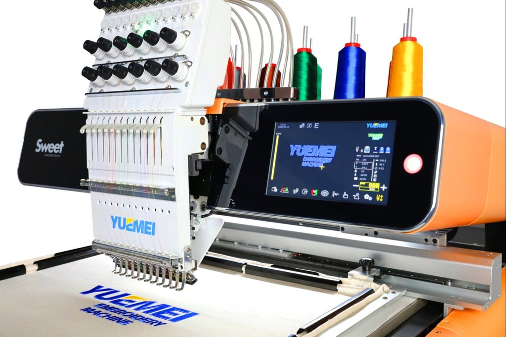 Single Color Embroidery Machine Sweet Computerized Single Head Embroidery Machine | 600x400 mm | 12 Ne ...